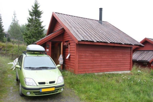 Ons eerste bungalow in Nordseter.