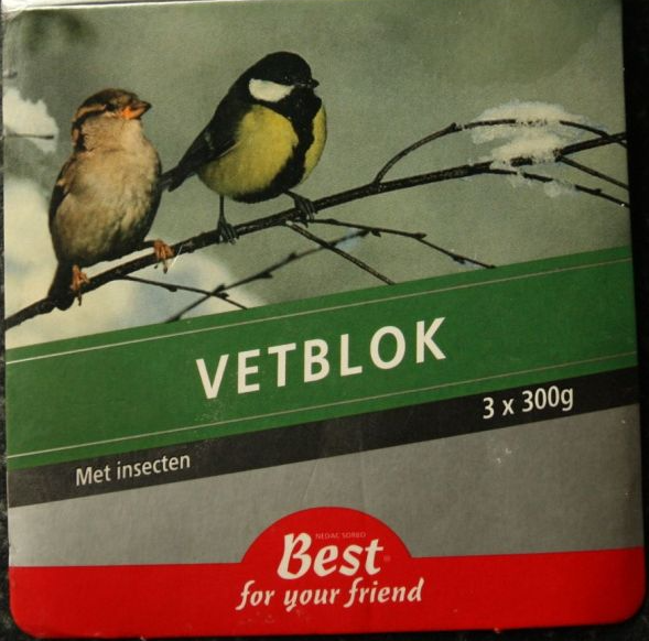 EMTE vogelvoer. Best for your friends vetblok.